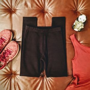 Girls Black Fleece Lined Leggings Youth M Size 8
